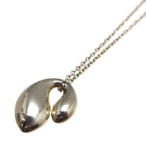 Tiffany Co Double Teardrop Necklace Pendant Sterling Silver